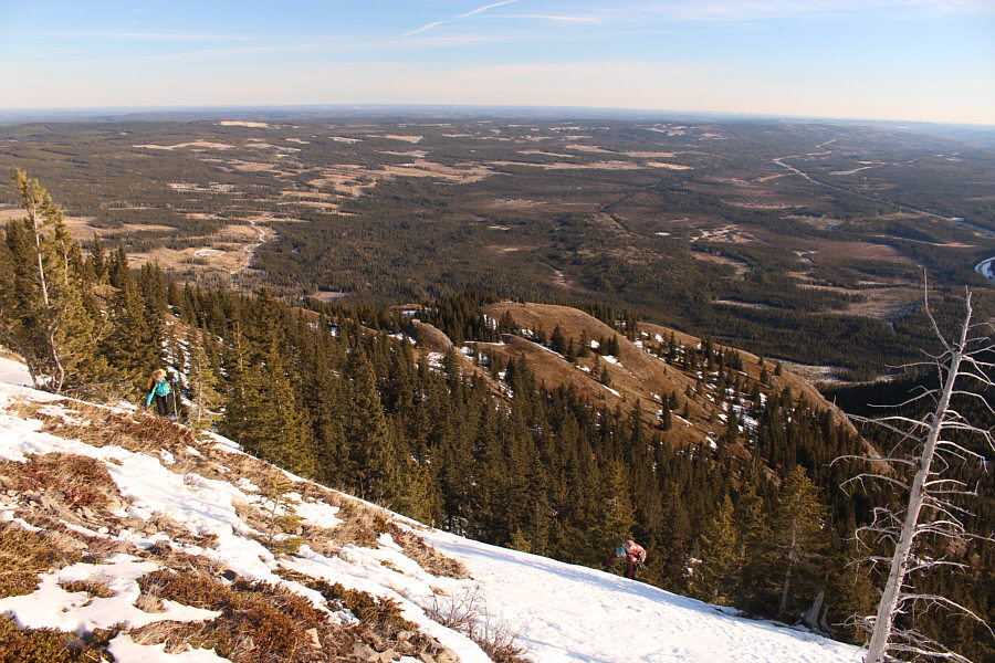 It's very steep here!