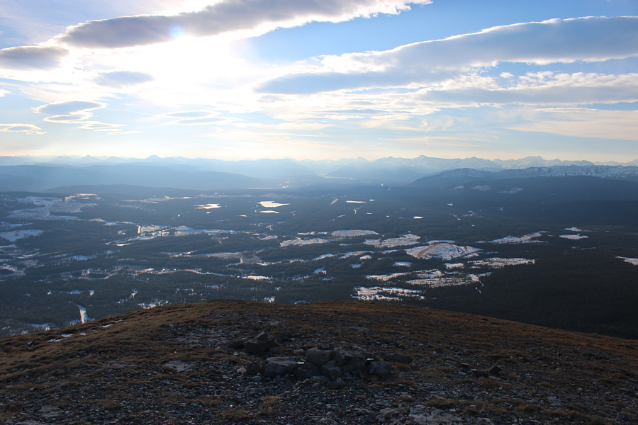 Zosia wanted to go skating on Abraham Lake the next day...I don't think it's frozen yet...