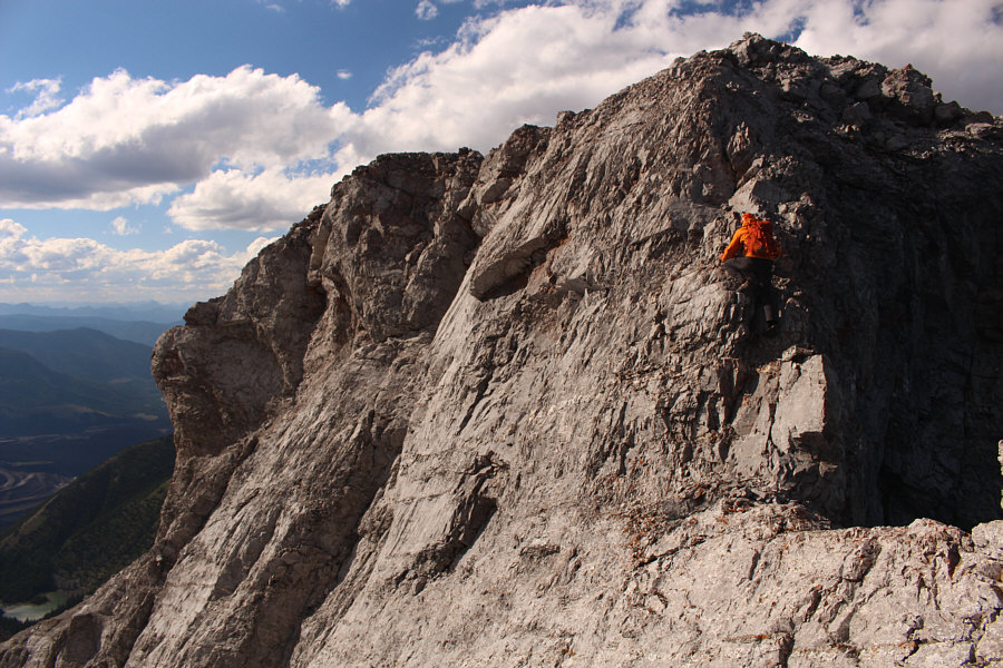 Much easier to climb up than come down.