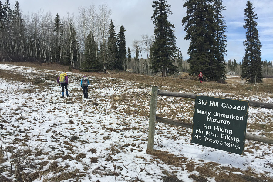 As if there was somebody there to enforce the sign's regulations...