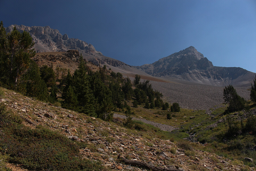 Oh boy! Look at all that scree up ahead!