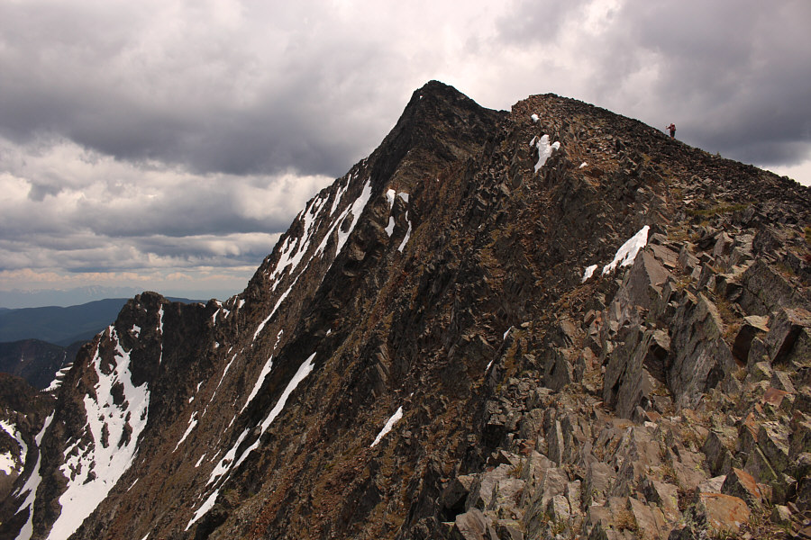 The false summit is a great spot to take a deep breath...