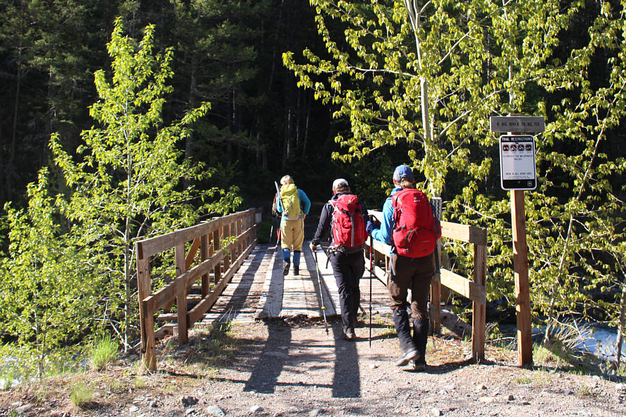 Bear Creek was a raging torrent.