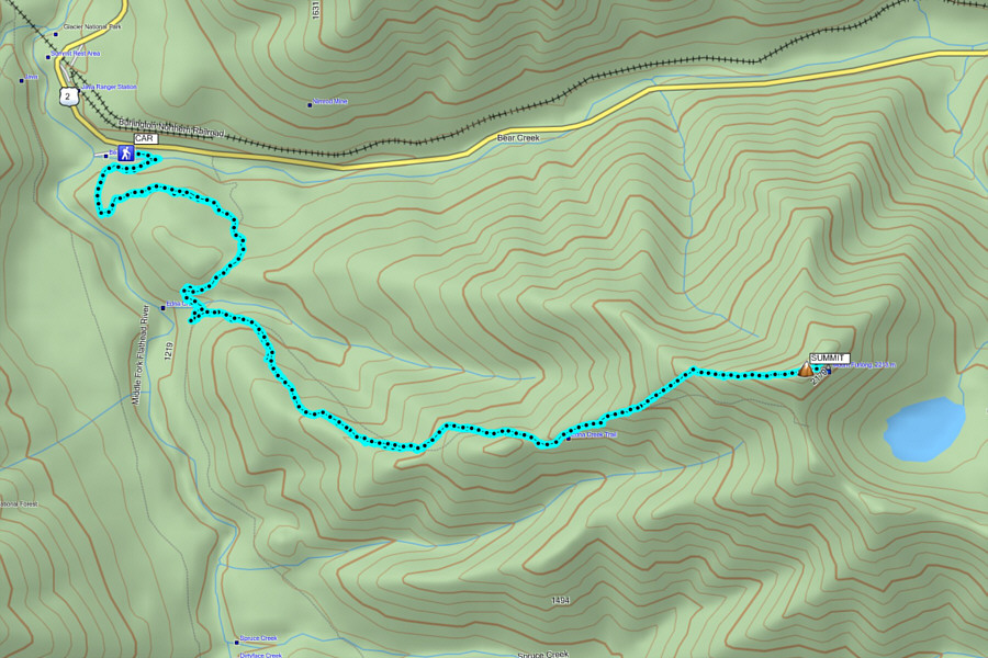 Maybe a bit too early for this peak. The lakes in Tranquil Basin are apparently stunning when they are not snow-covered.