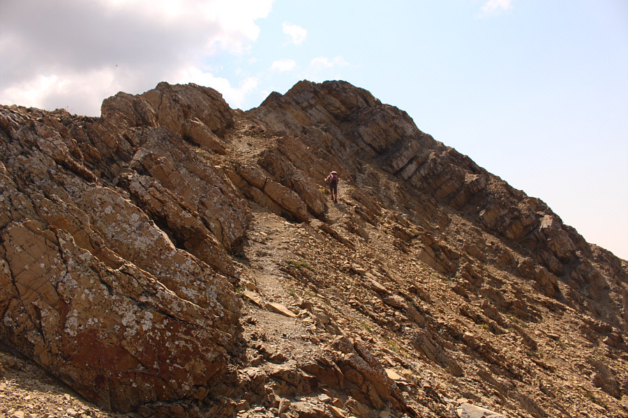 Zosia just walked by and missed a natural arch to the left (not visible in this photo).