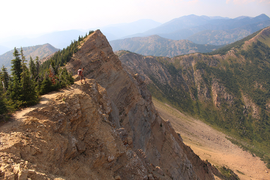 It wouldn't take much for some parts of the trail to collapse here...