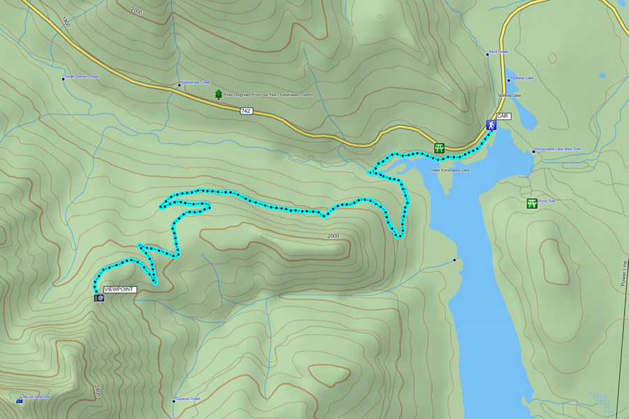 Hmmm...some good views, but the lack of a defined summit makes this trip a little underwhelming...