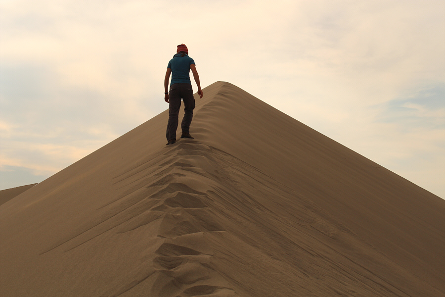 Sometimes it was easier to walk slightly off the crest.