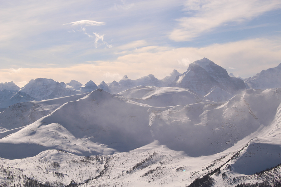 And Purple Mound is almost perfectly hidden behind Unity Peak.