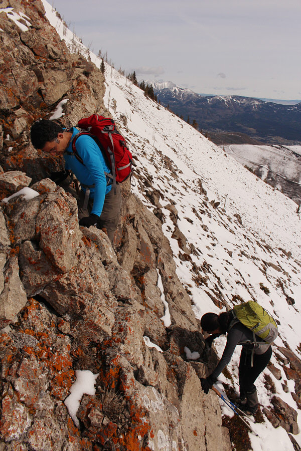 There's some mild exposure, but the scrambling is quite easy.