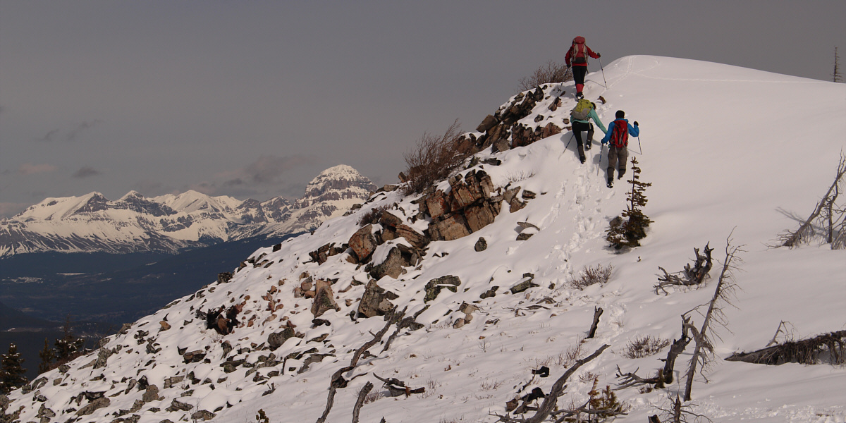 Be mindful of cornices up here!