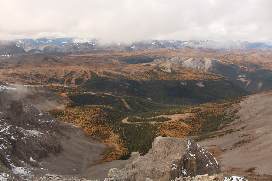 Only minutes earlier, we could not see a thing through clouds and snow!