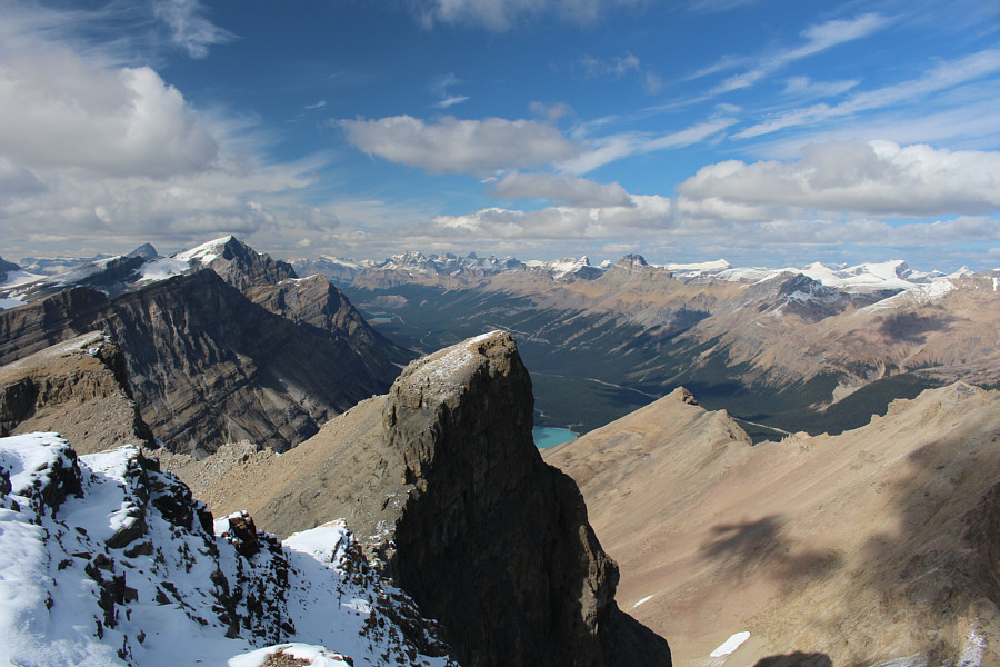 Definitely not the tourists' view of Peyto Lake!