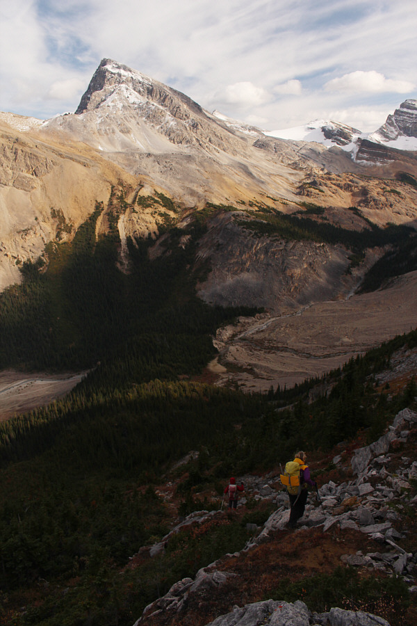 My GPS track proved to be helpful for descending here.