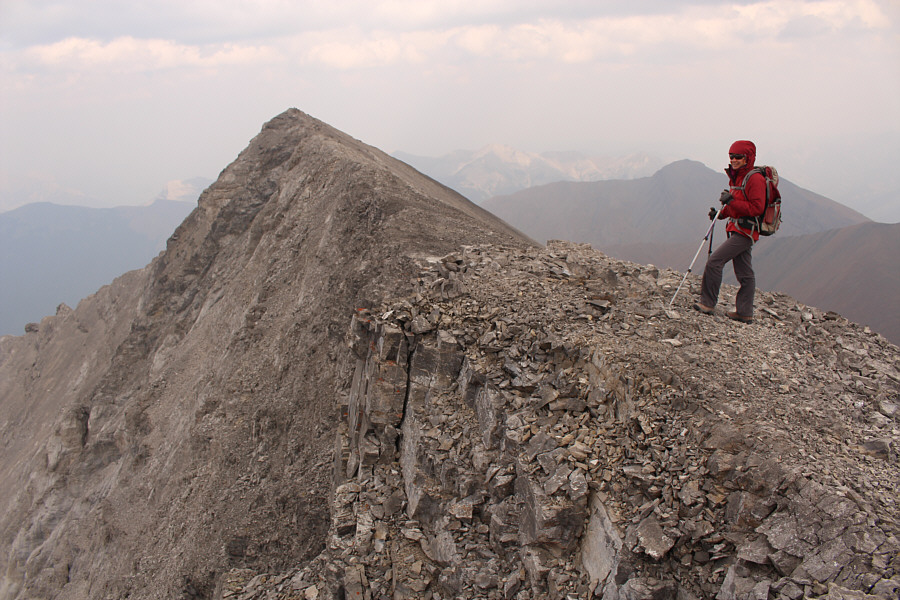 It's unclear if the two men ahead of us bothered to go to the true summit. They certainly did not sign the summit register.