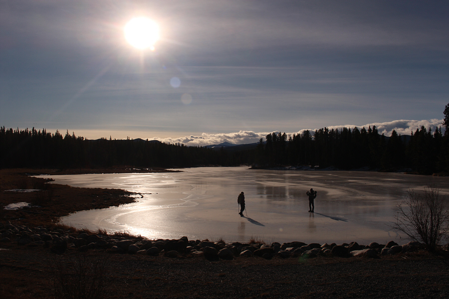 Too bad we didn't bring ice skates!