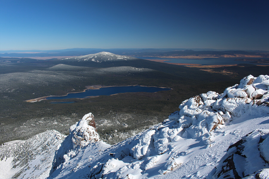 Not much better than the view from lower on the ridge!