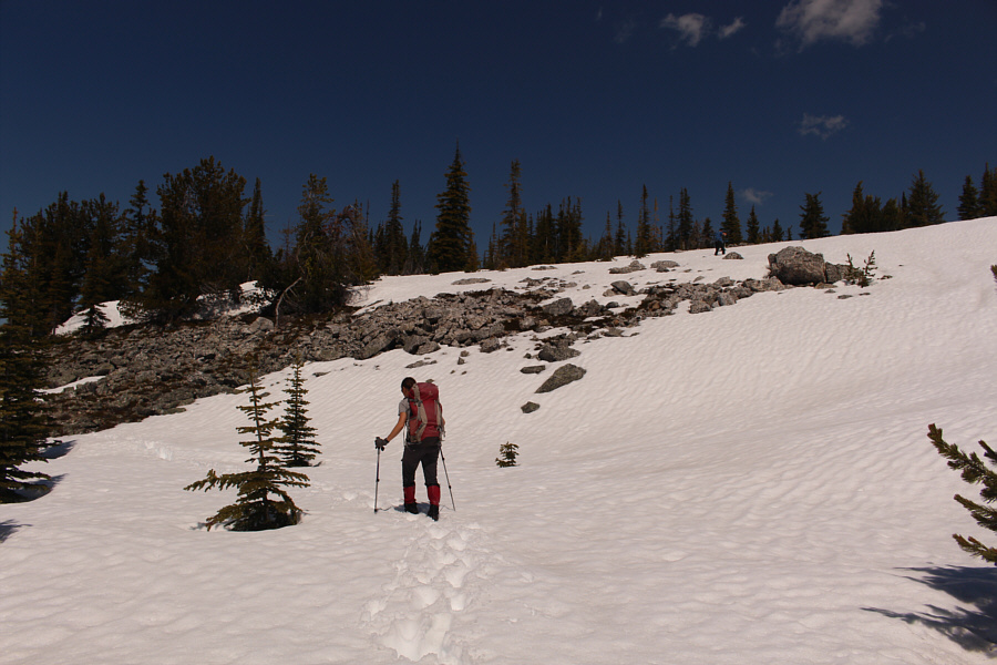 Actually, the snow near the rocks can be surprisingly nasty...