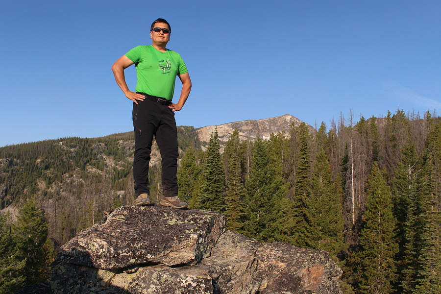 Is it obvious that I'm sucking in my gut??