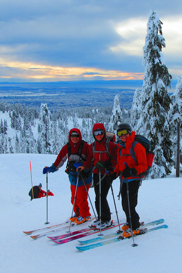 We survived skiing down Pump Peak!