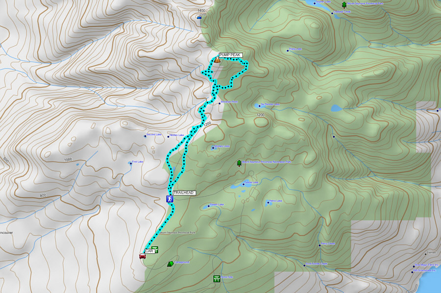 I would consider coming back and extending the ski tour to Second Pump Peak...only on a much nicer day though!
