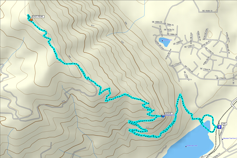 The Ledge is worthwhile, but the East Peak is only for peak-baggers who need to claim a named summit.