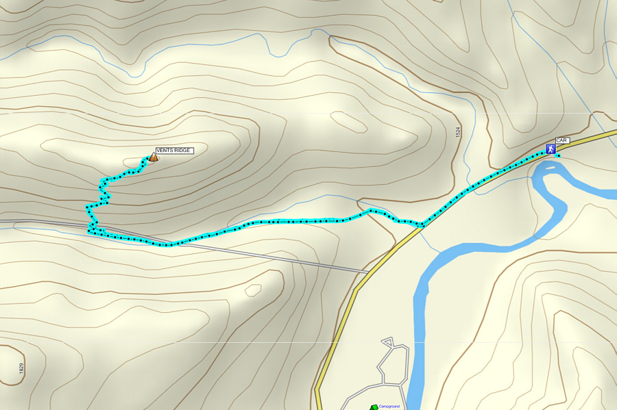 A very short trip that would make an ideal evening hike after work!