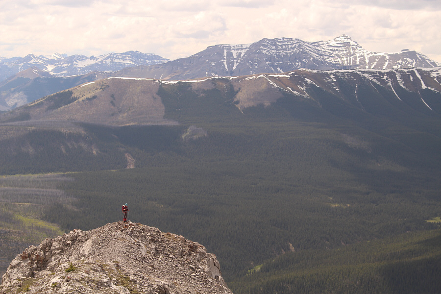 Zosia wants to hike that ridge in front of Barrier Mountain.