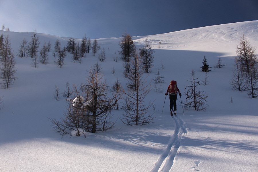 I had some concerns about this slope, but the snow felt really stable.