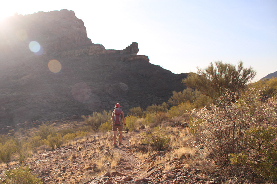 The official hiking trail ends here, and that's no bull!