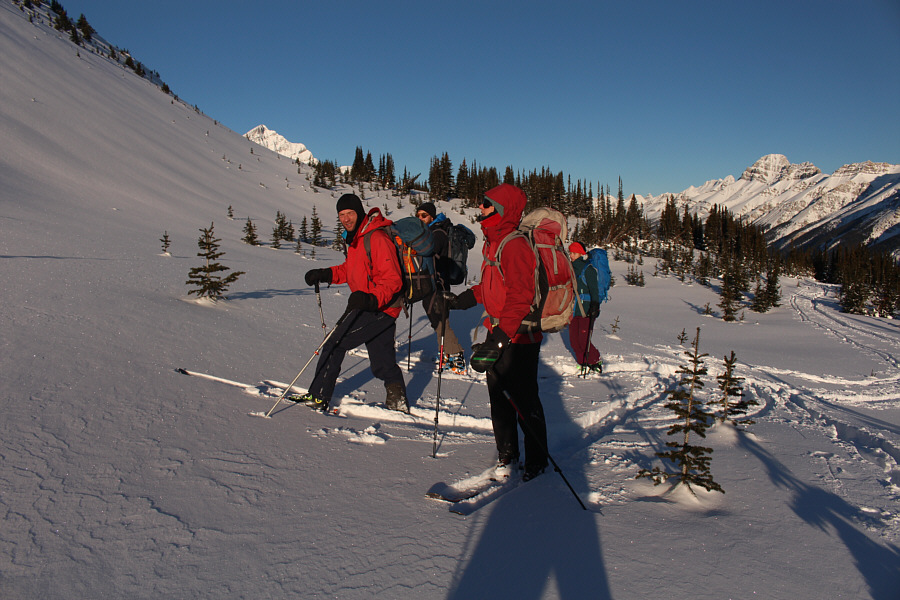 These two skiers were also from Calgary.