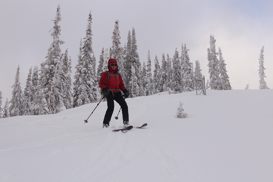 Reminiscent of our ski back down Cornice Ridge.