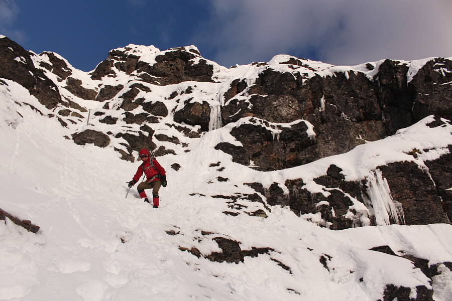 Full-on mountaineering here!
