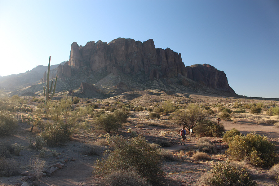 Actually, a bicycle would be great for this trail!