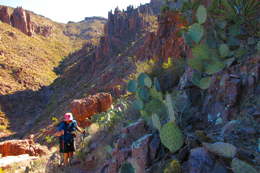 Well, judging by all the cairns we saw, we weren't the first ones to go this way either!