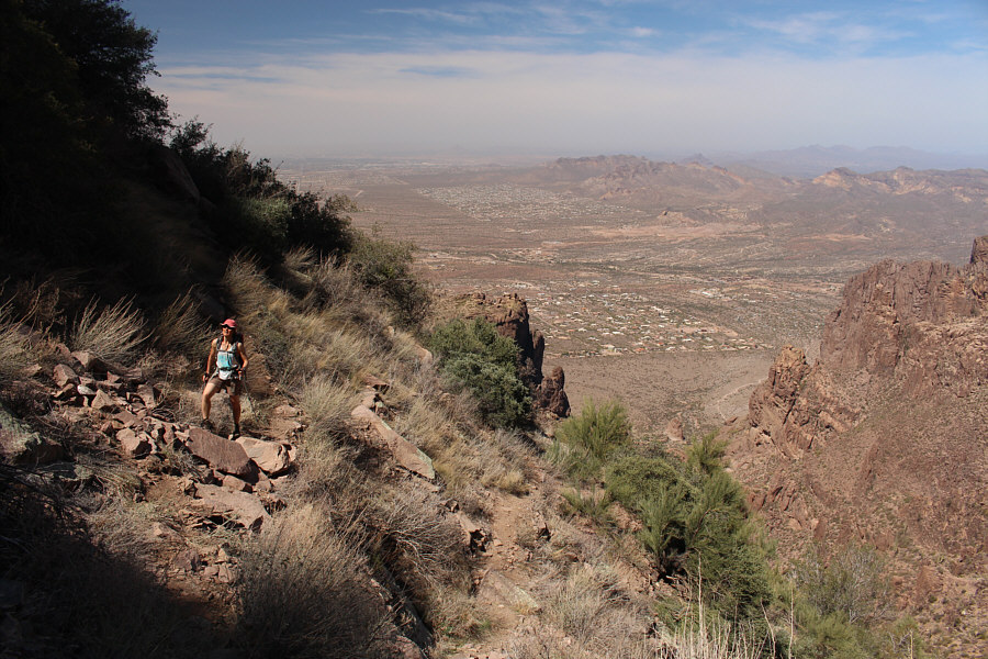 We bushwhacked a bit here, but it wasn't too bad.