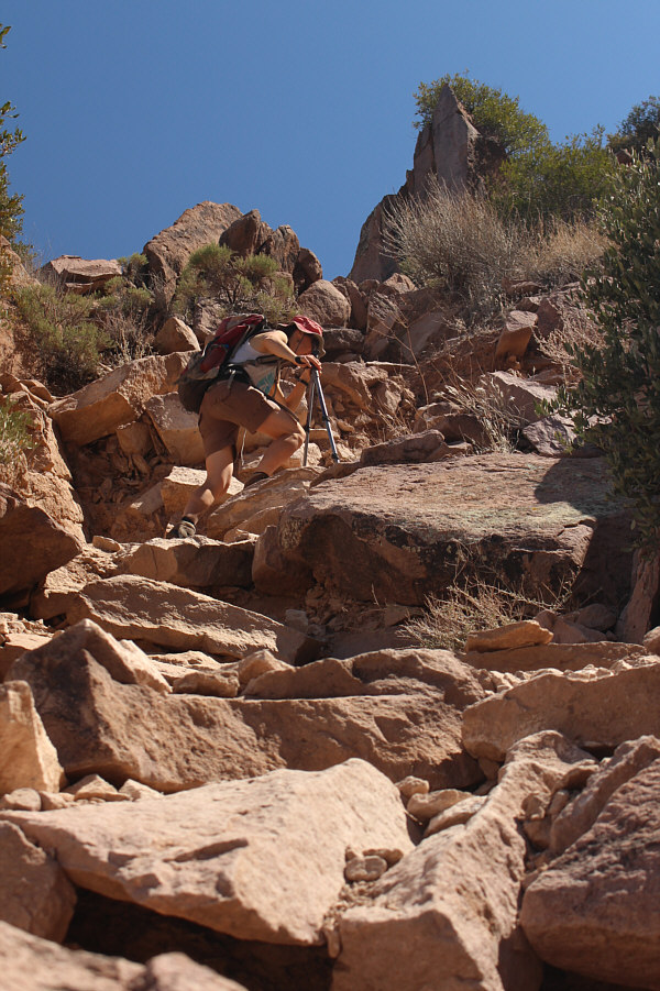Off-route and taking a different gully up The Flatiron? No problemo!