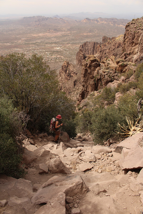 There are some surprisingly steep sections near the top of this route.