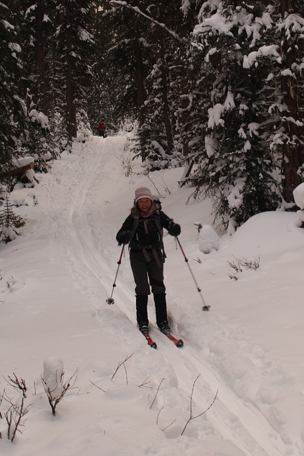 One of the very few hills on this trip!