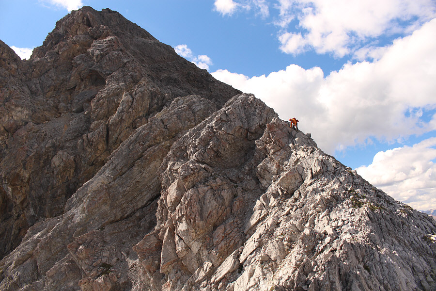 Much easier to descend here than the northeast face.