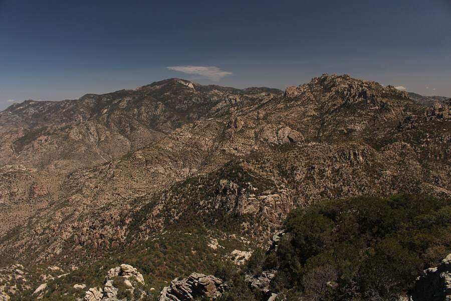 We drove up there two days earlier but couldn't access the true summit which is occupied by fenced observatories.