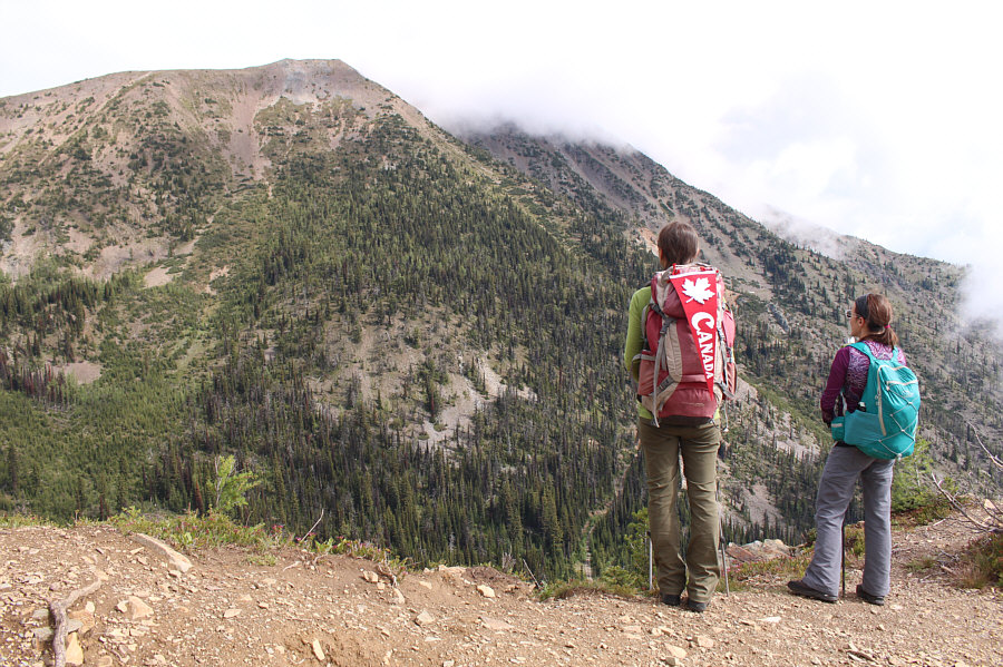 Hopefully the clouds won't cover the summit when we get there...