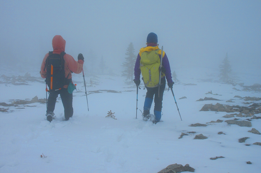 The snow actually got deeper lower down!