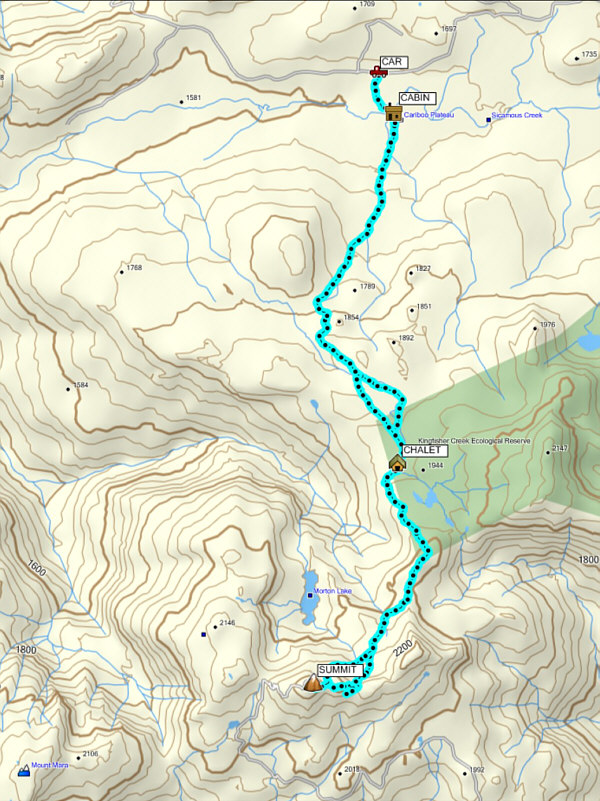 The trail needs serious work. Maybe better done as a ski trip?