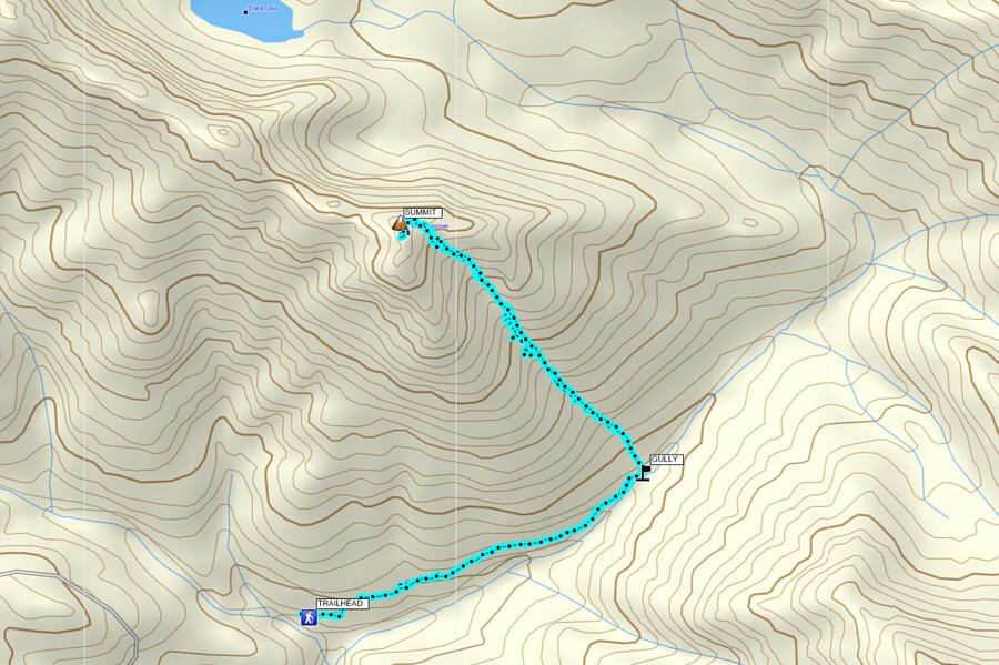 It wasn't quite the glissade-fest that I thought it would be, but it was still an enjoyable scramble.
