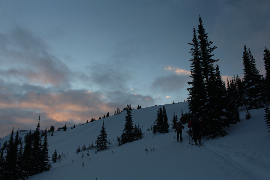 The slopes at left are potentially dangerous.