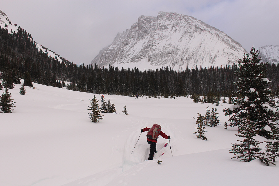 It was very challenging to climb out of this drainage.