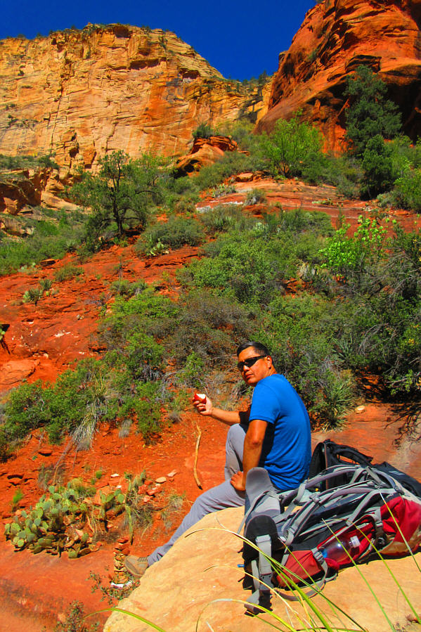 At least the apple tastes better than the energy vortex!