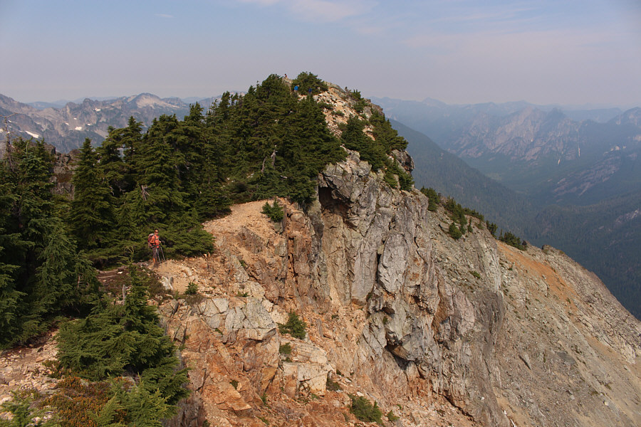 The summit views are not the best...