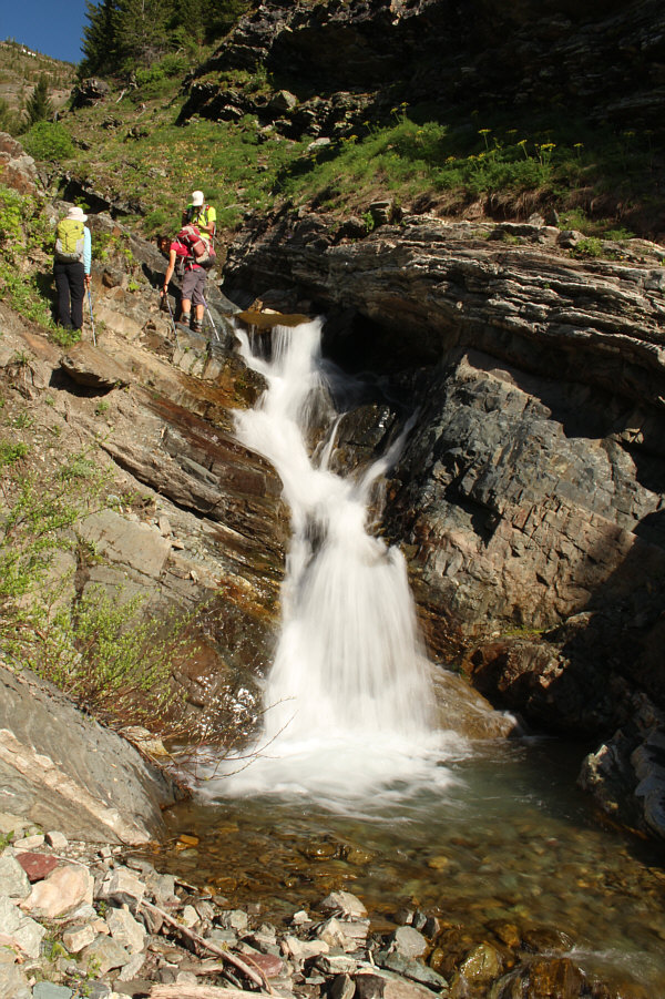 Hardly Niagara Falls to be sure, but it's getting tricky nonetheless to scramble up the sides.